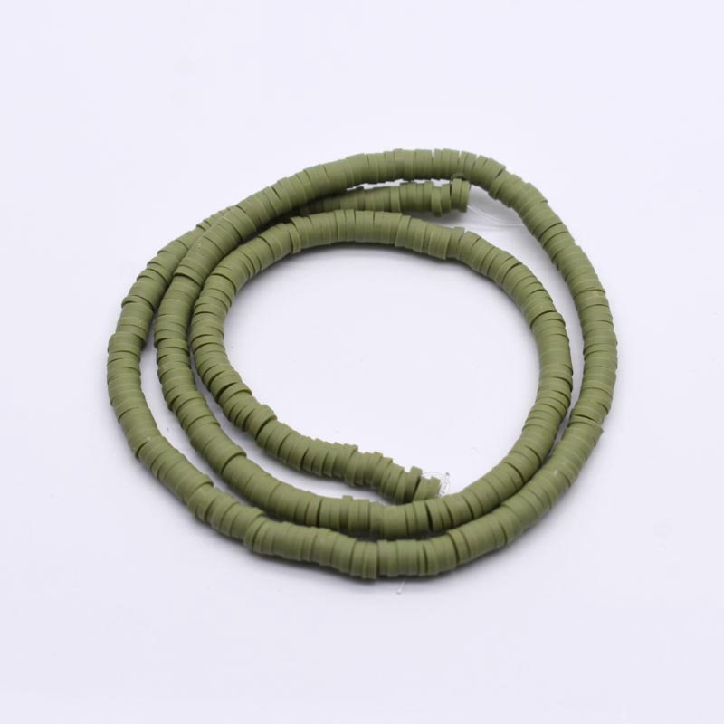 Flat Round Handmade Round Polymer Clay Chip