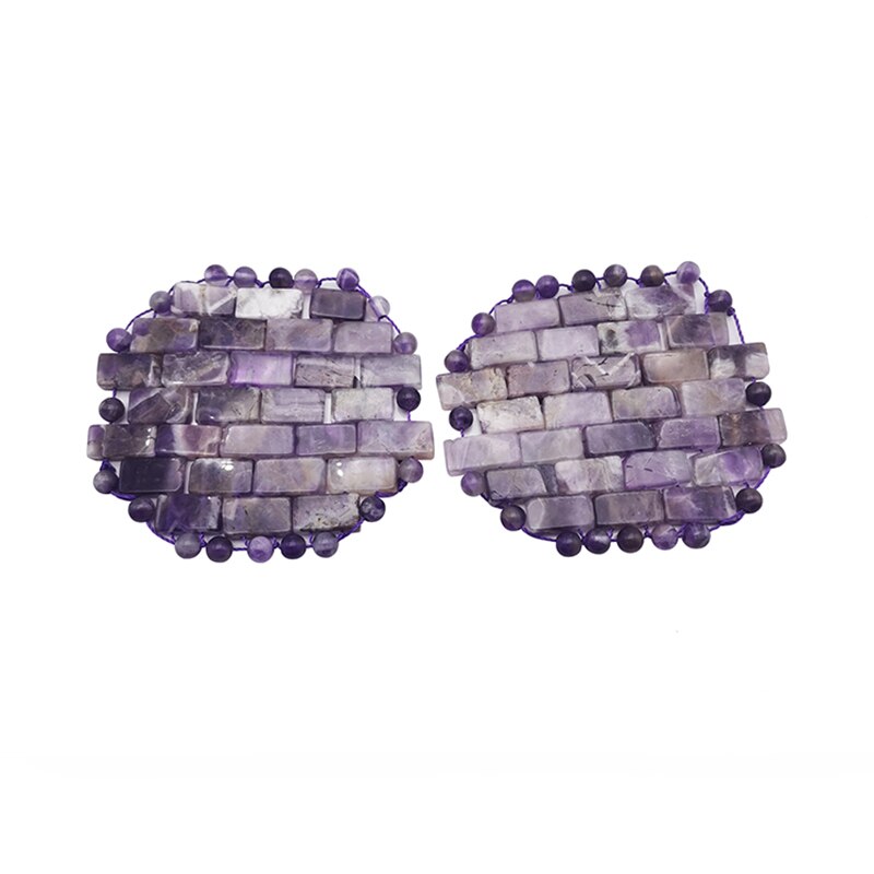 Heart Shape Jade Eye Mask Amethyst Facial Massager