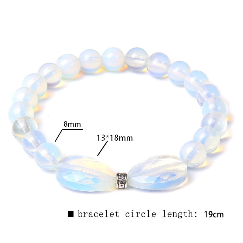 Faceted Natural Reiki Amethysts Butterfly Charm Bracelets