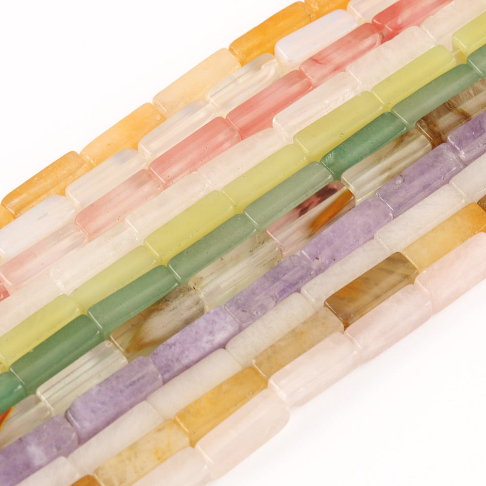 Natural Stone Bead Agates Jades Pink Crystal Loose