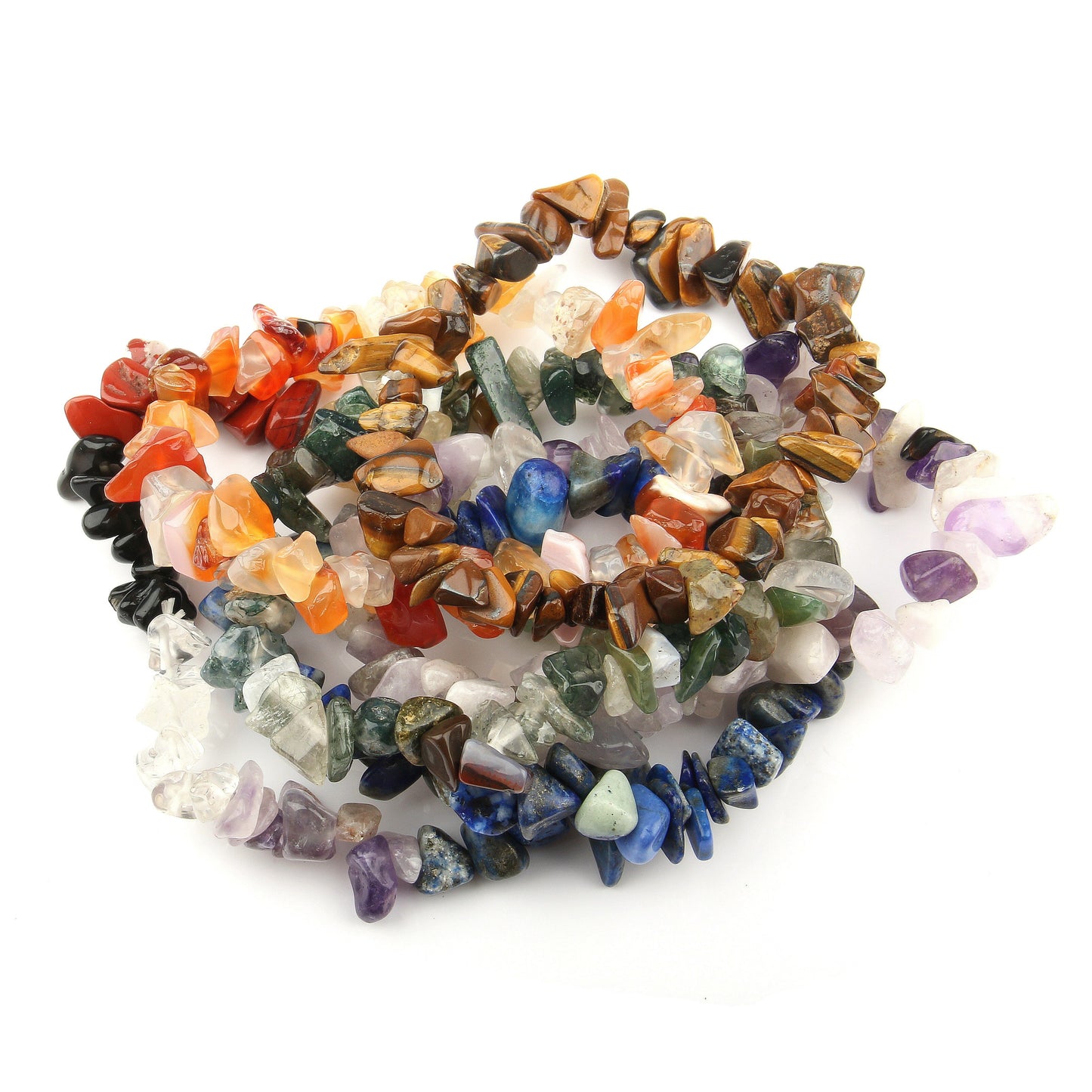 Irregular Natural Crystals Chakras Stone Bracelet