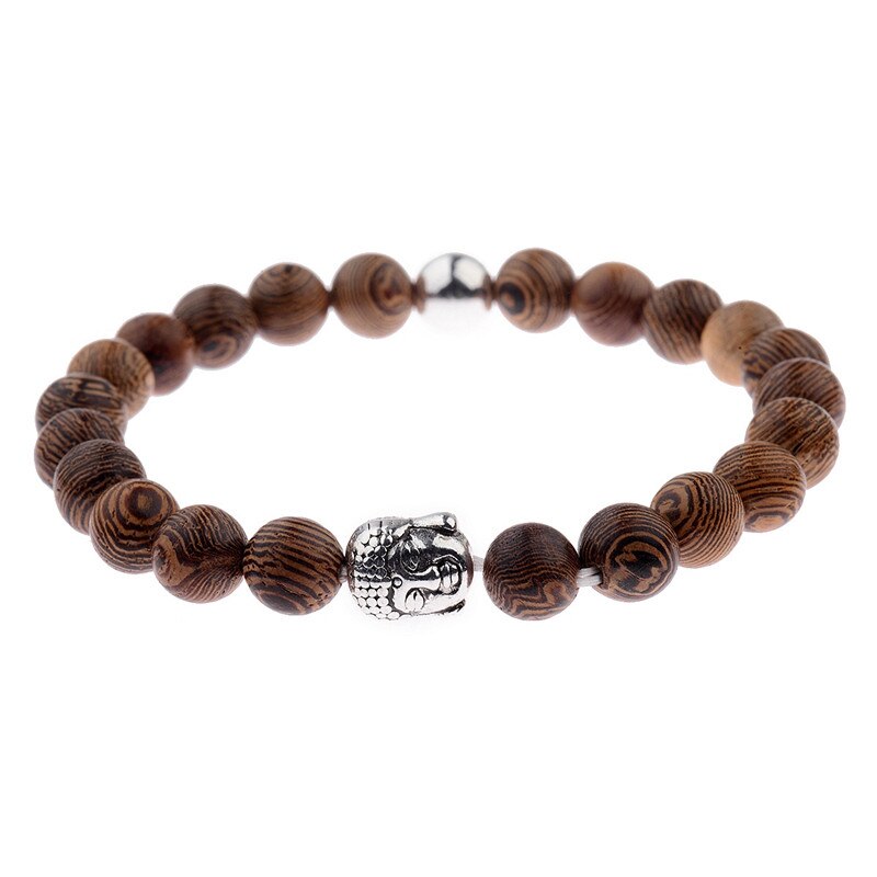Wood Beads Bracelets Men Ethic Meditation