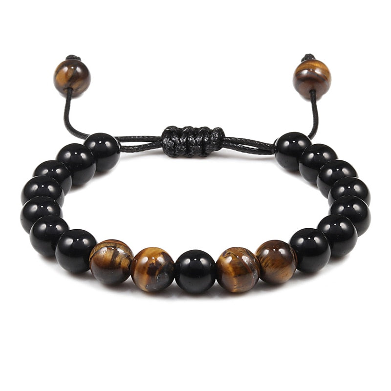 Natural Stone Beads Tiger Eye Bracelet