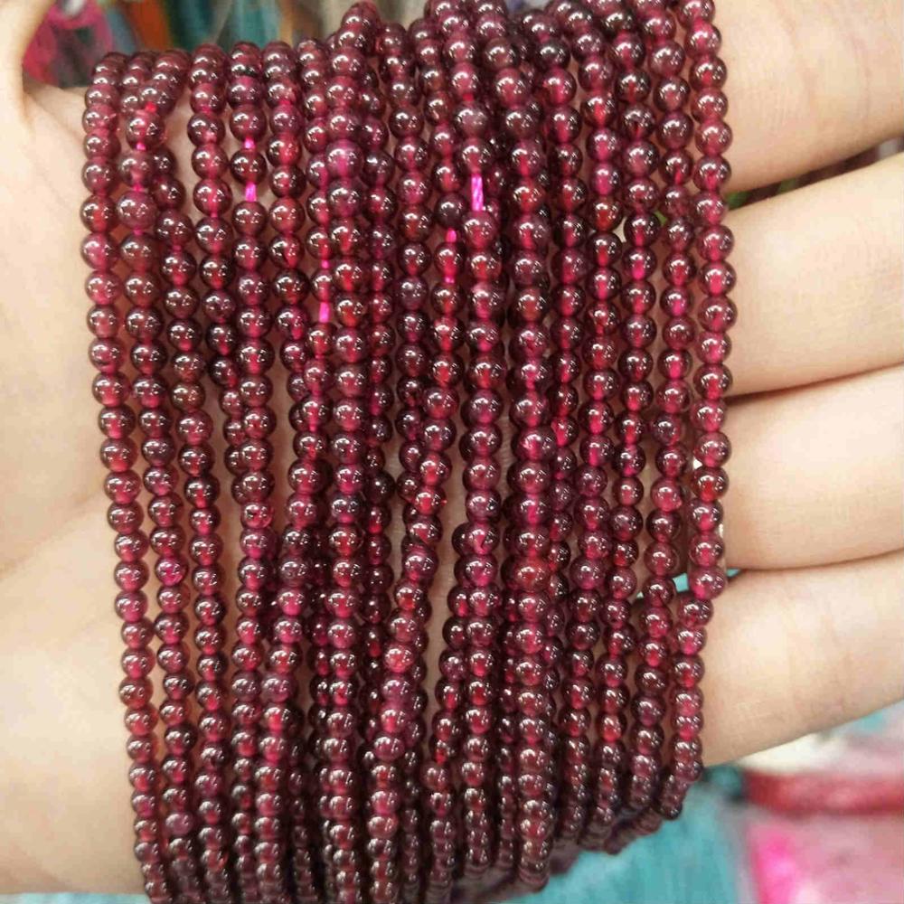 Natural Stone 2MM 3MM Round Beads Tourmaline