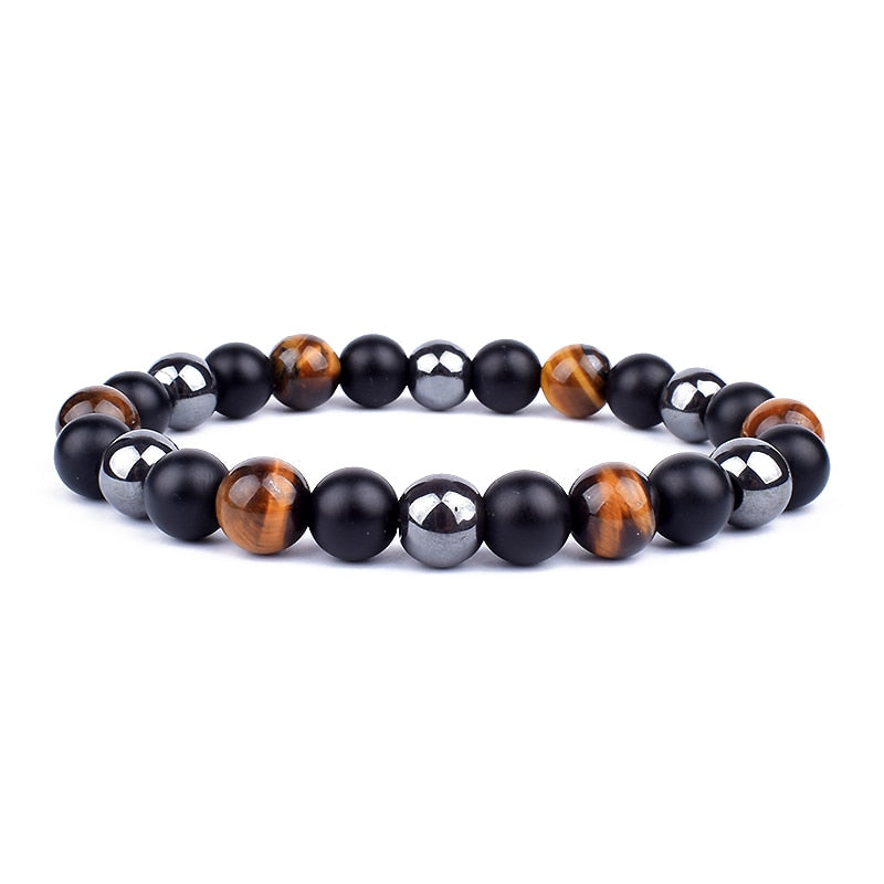 Tiger Eye Obsidian Hematite Beads Bracelets Magnetic