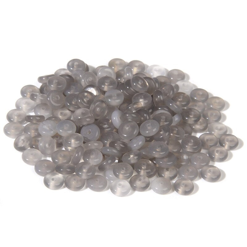 Natural Stone Slice Bead Agates Jades Flat Spacer