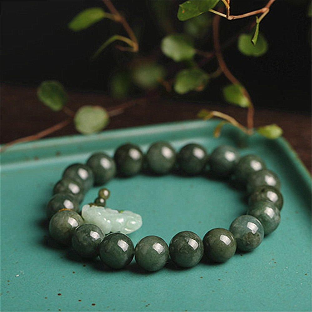 Natural Grade A Jade Jadeite Round Bead