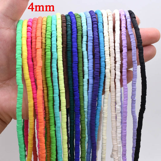 Flat Round Handmade Round Polymer Clay Chip