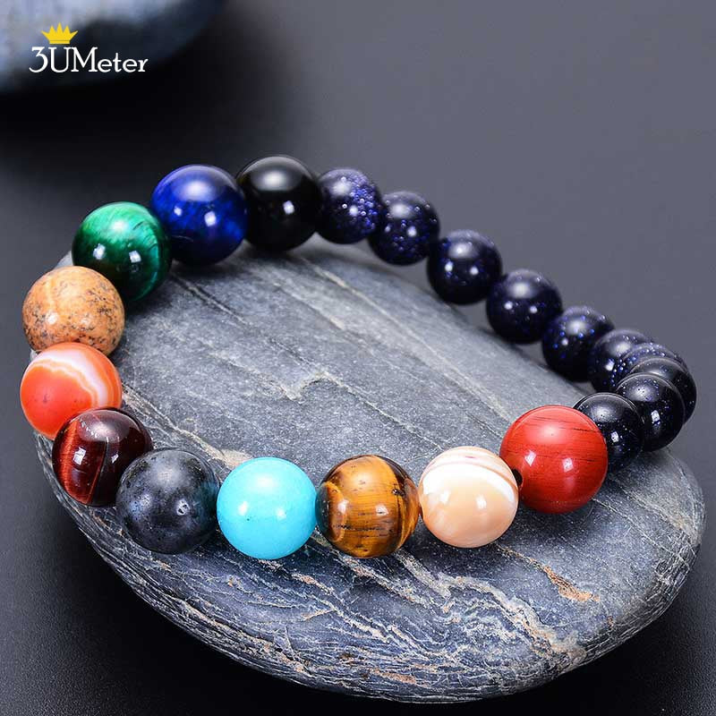 The Eight Planets Bracelets Natural Stone Beads