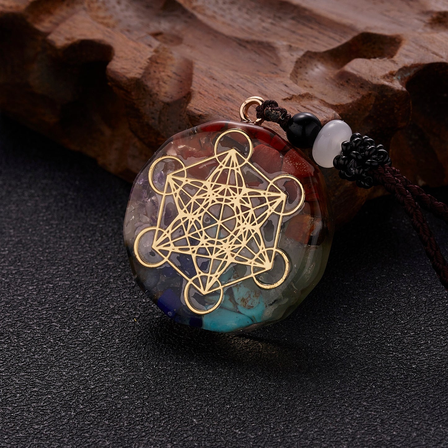 Charm Seven Chakras Healing Necklace