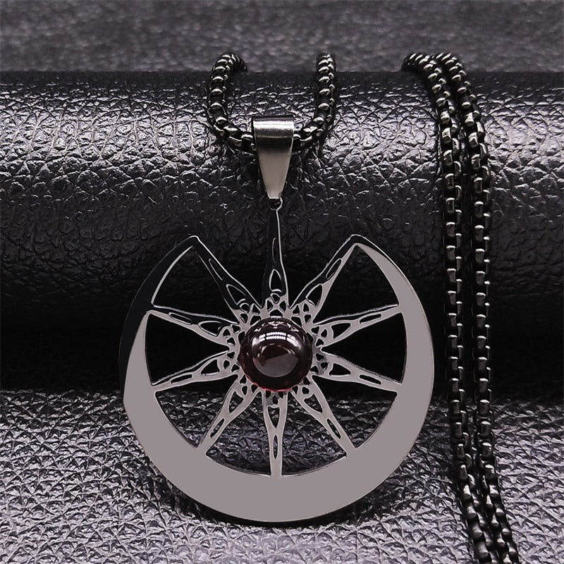 Witchcraft Ten-Pointed Star Moon Natural Stone