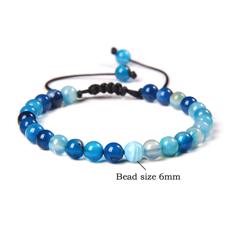 Natural Stone Amethysts 6MM Bead Bracelets