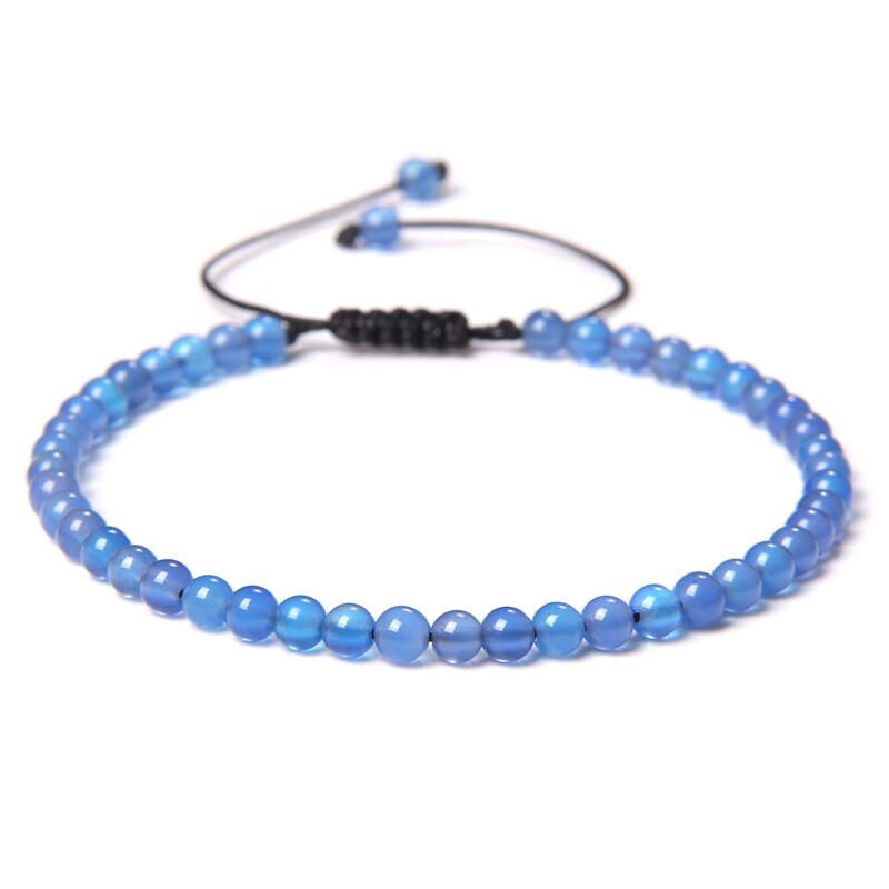 Handmade Natural Agates Jades Quartz Stone Beaded