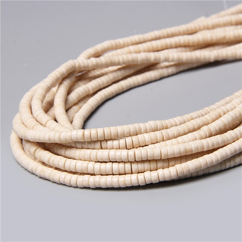 Natural Flat Disc Round Stone Crystal Jades Spacer Beads