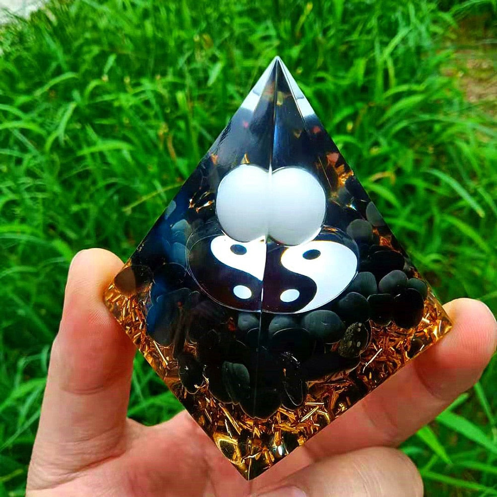 Orgonite Pyramid Crystals Natural Stone Orgone