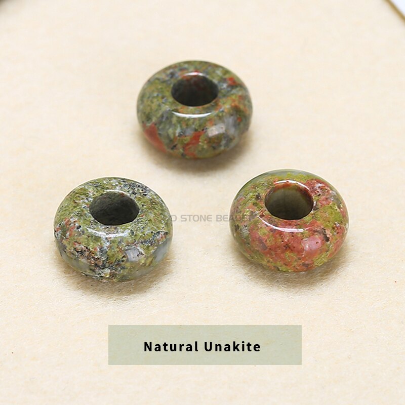 Natural Agate Jade Quartz Stone Big Hole Beads