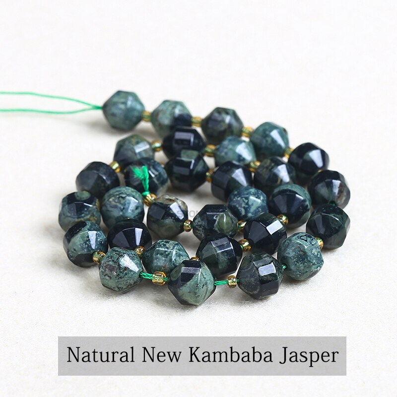Natural Olive Beads Jasper Opal Howlite Lepidolite Stone