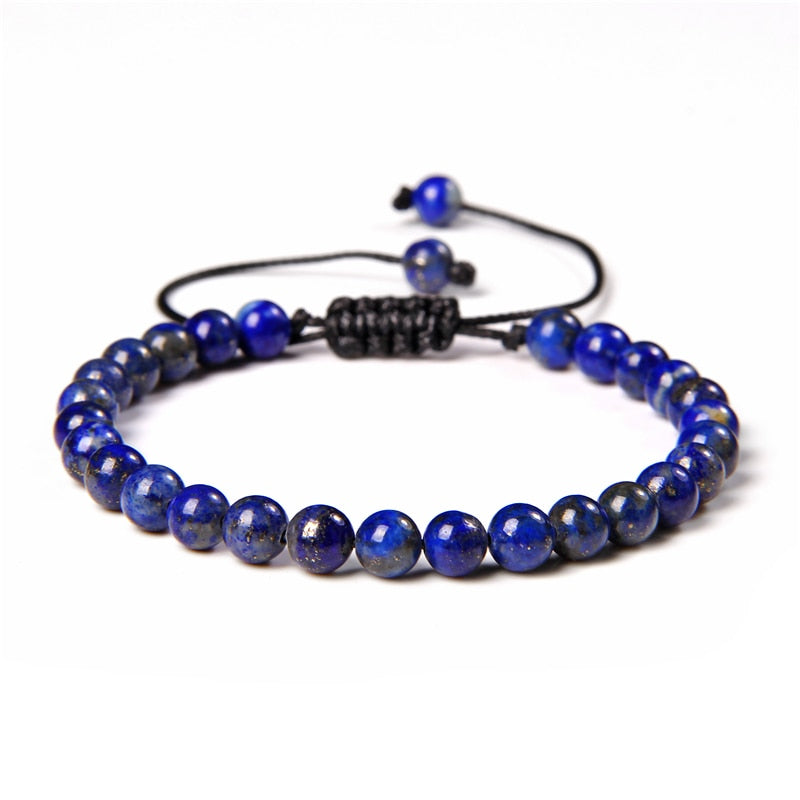 Natural Stone Amethysts 6MM Bead Bracelets