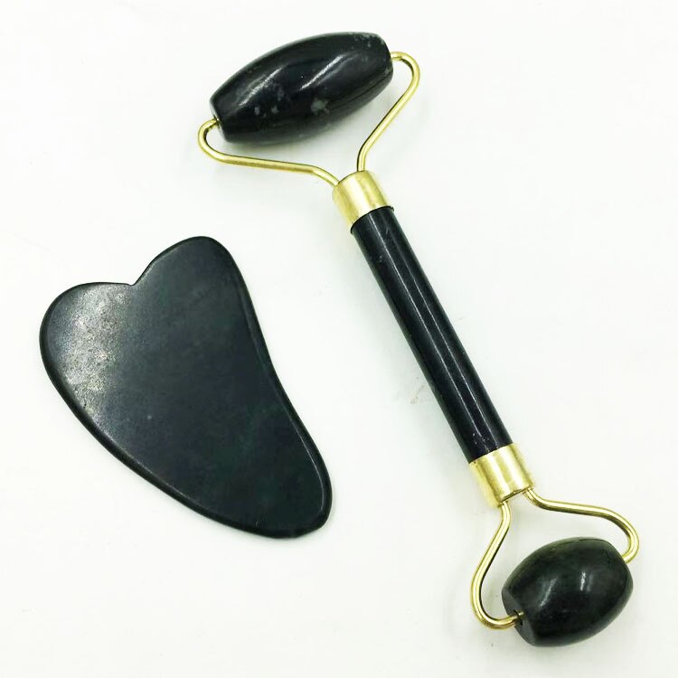 Gua Sha Massager Tool Massage Jade Roller Set
