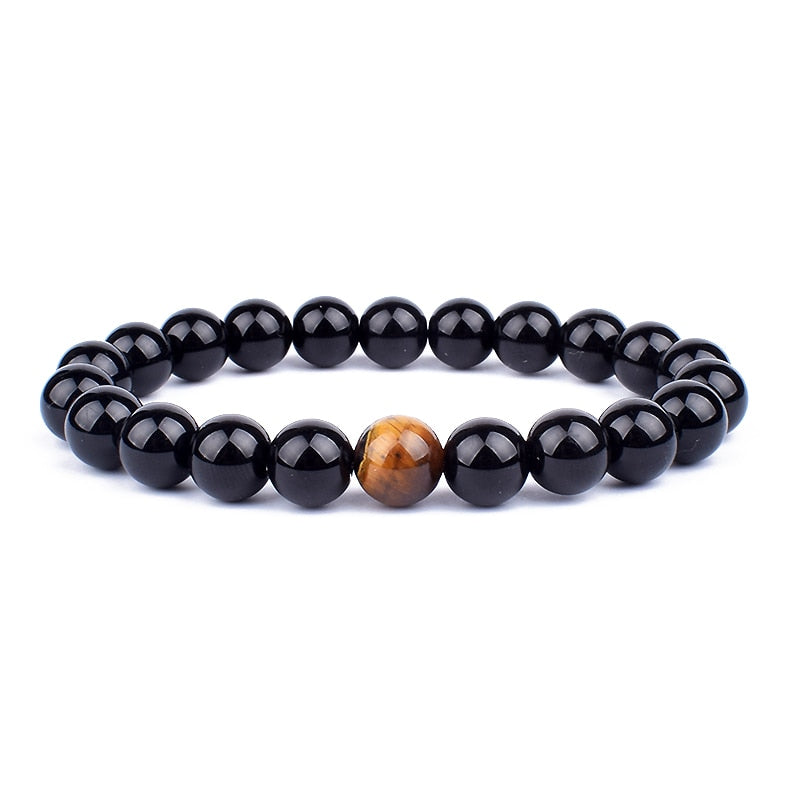 Tiger Eye Obsidian Hematite Beads Bracelets Magnetic