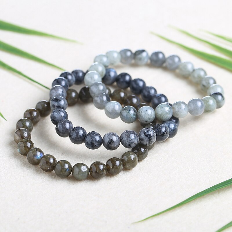 JD Fashion Natural Stone Shiny Labradorite Beads