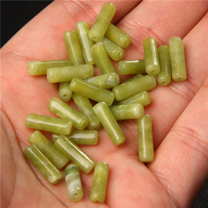 Cylinder Shape Stone Beads Jaspers