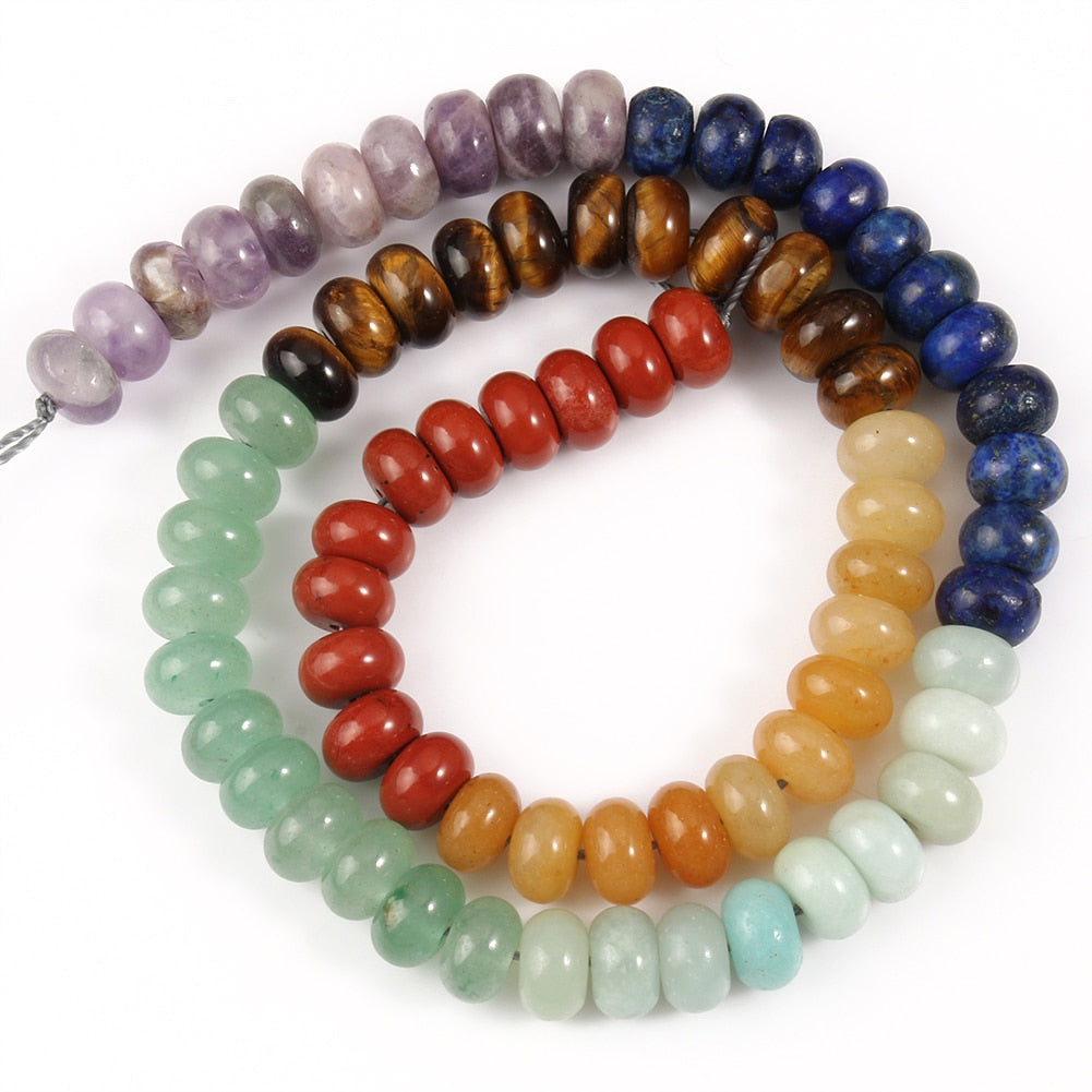 Natural Rondelle Stone Beads 5*8mm Jaspers Angelite