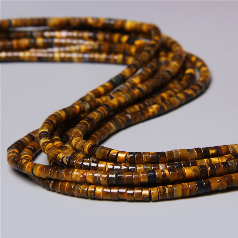 Natural Rondelle Stone Beads Flat Round Jaspers