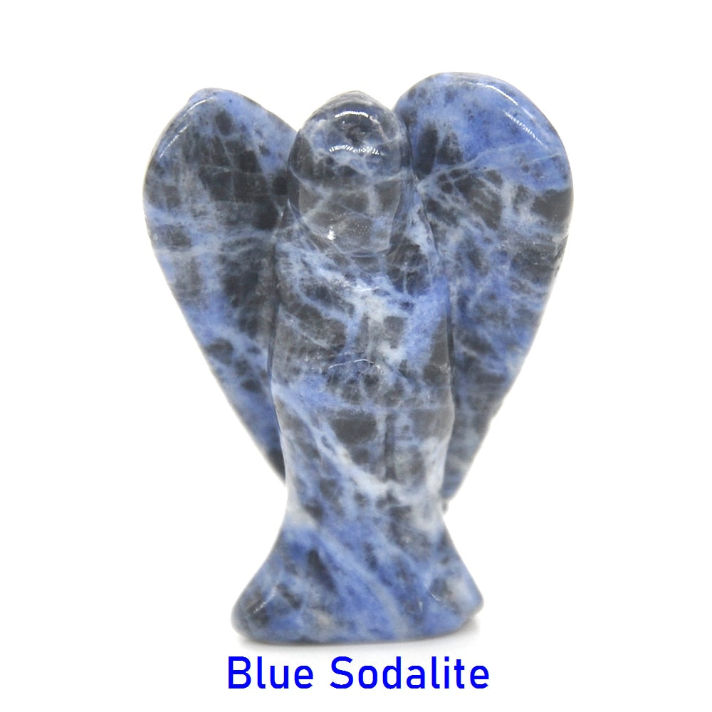 Guardian Angel Figurine Natural Healing Crystal Gem