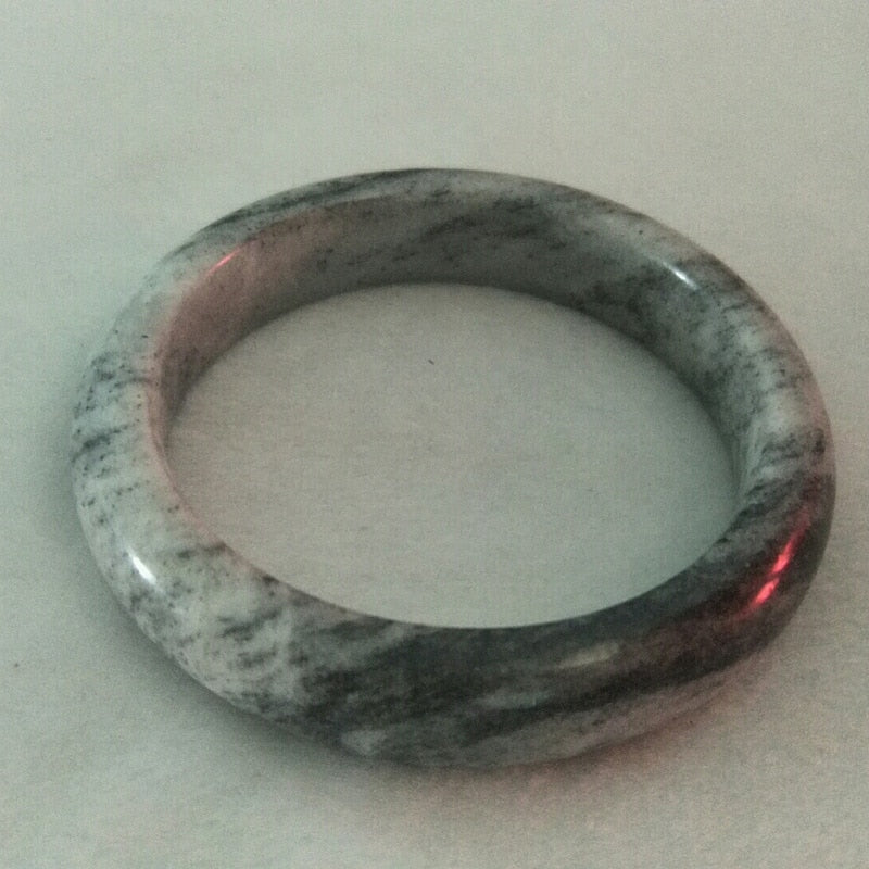 Natural Jade Bracelet Black and White Jade Bangles