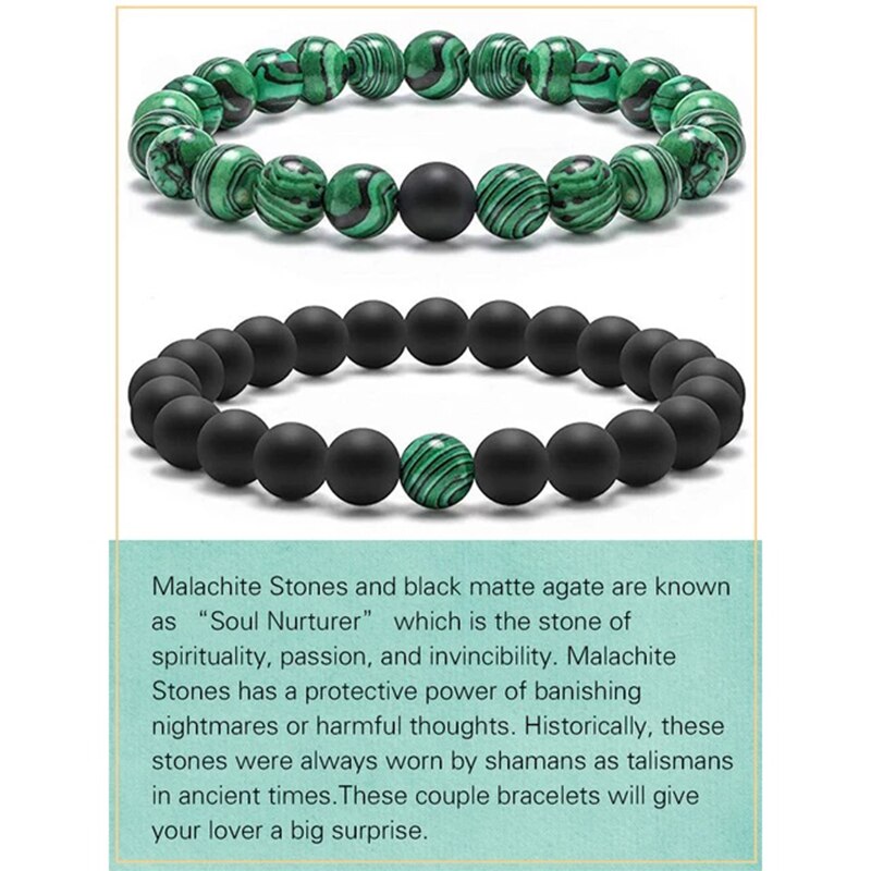 Natural Malachite Round Loose Stone Beads