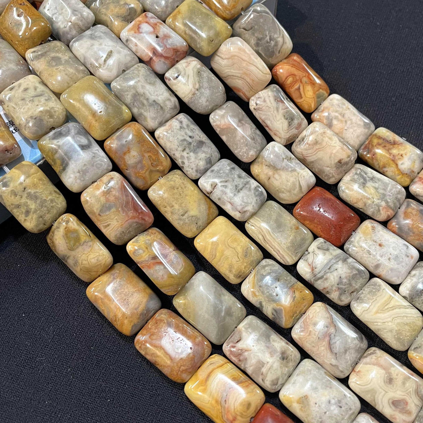 Rectangular Natural Stone Agates Turquoises