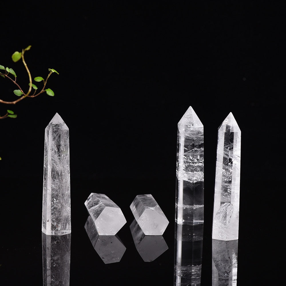 Natural white Crystal clear quartz Quartz Crystal
