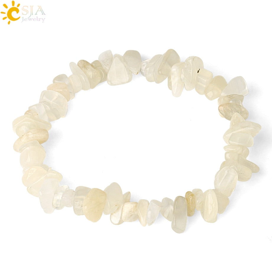 Irregular Chips Natural Stone Bracelet Asymmetry