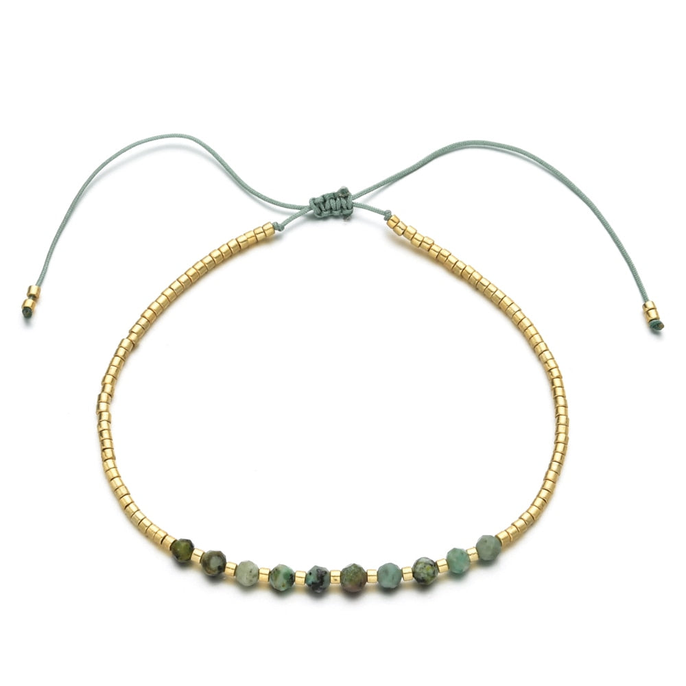 Thin Fashion Natural Stone Bracelet Girls Friends