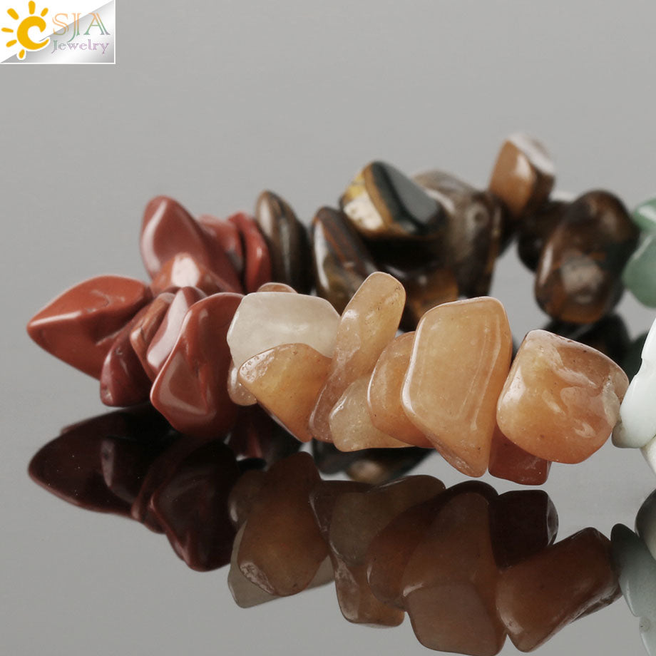 Gem Stone 7 Chakras Bracelets Healing Crystal Bracelet