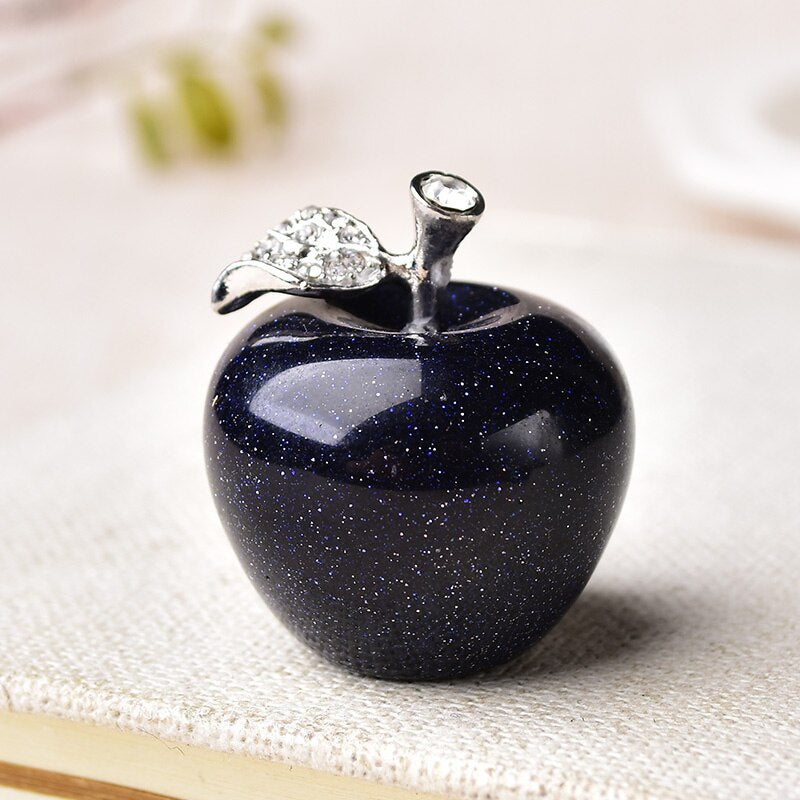 Natural crystal Colorful quartz stone opal apple