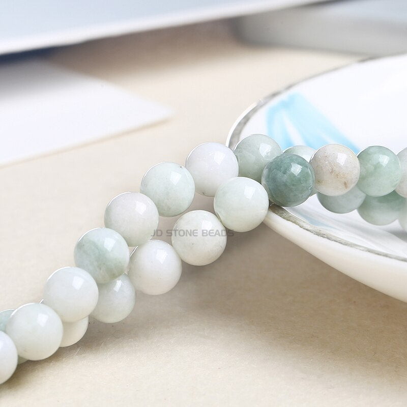 Natural Maotian Jade Stone Round Beads