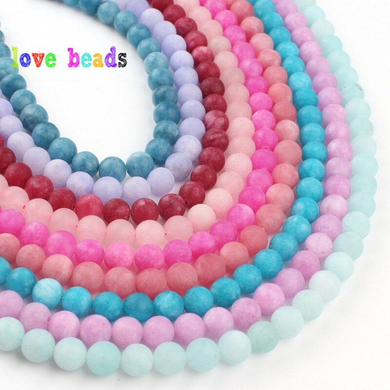 Matte Stone Beads Dull Polish Amazons Jades
