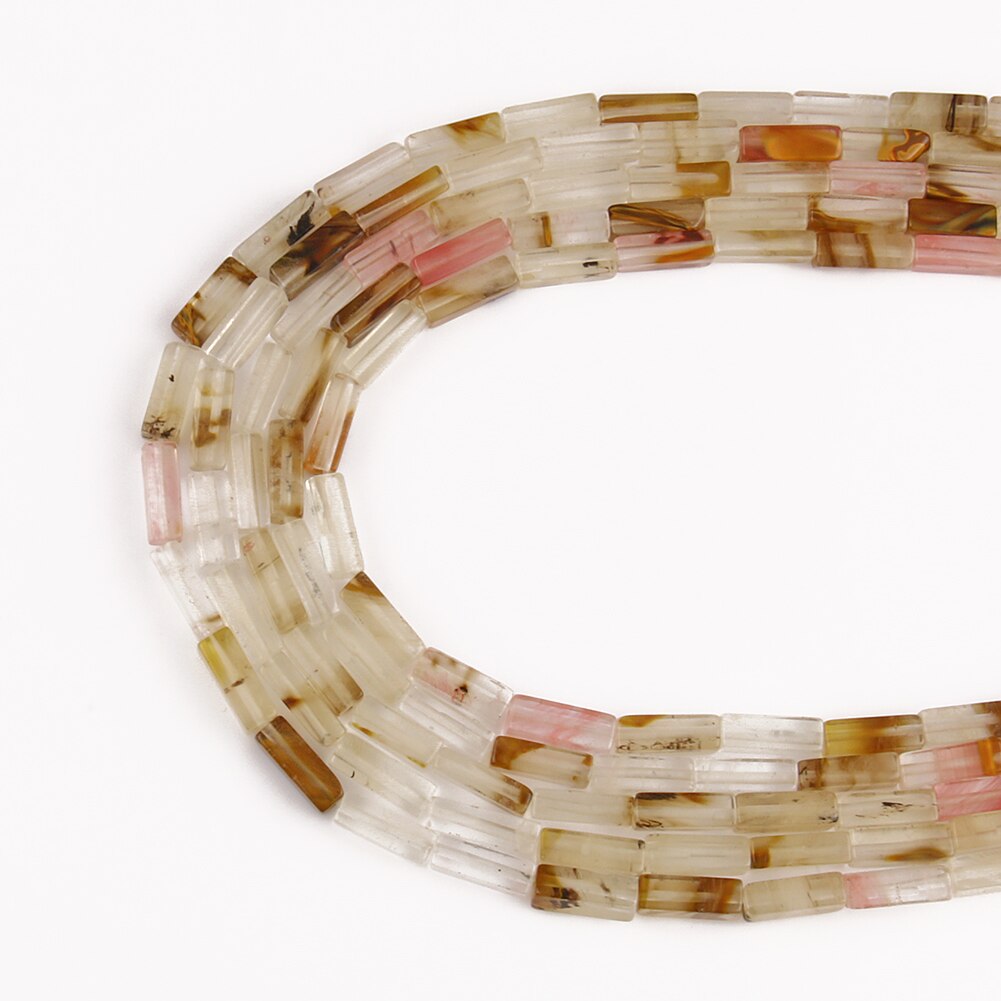Natural Stone Bead Agates Jades Pink Crystal Loose