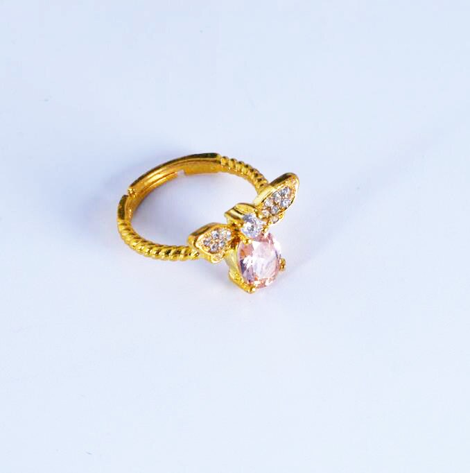 Natural Yellow Jade Citrine Ring Jadeite Amulet