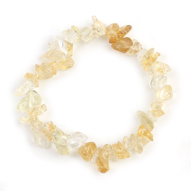 Irregular Natural Gem Stone Bracelet Stretch Chip Beads