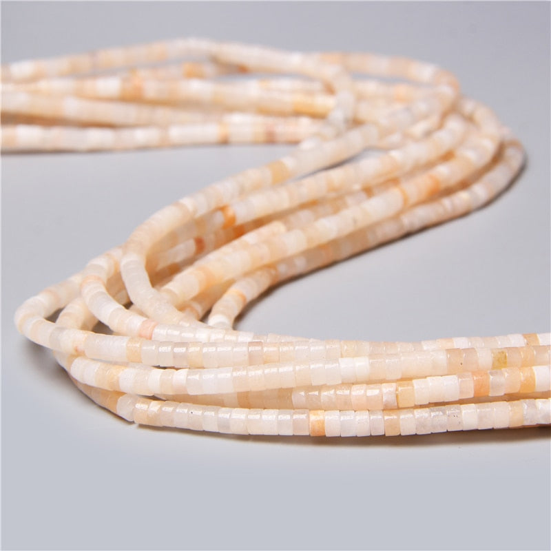 Natural Rondelle Stone Beads Flat Round Jaspers