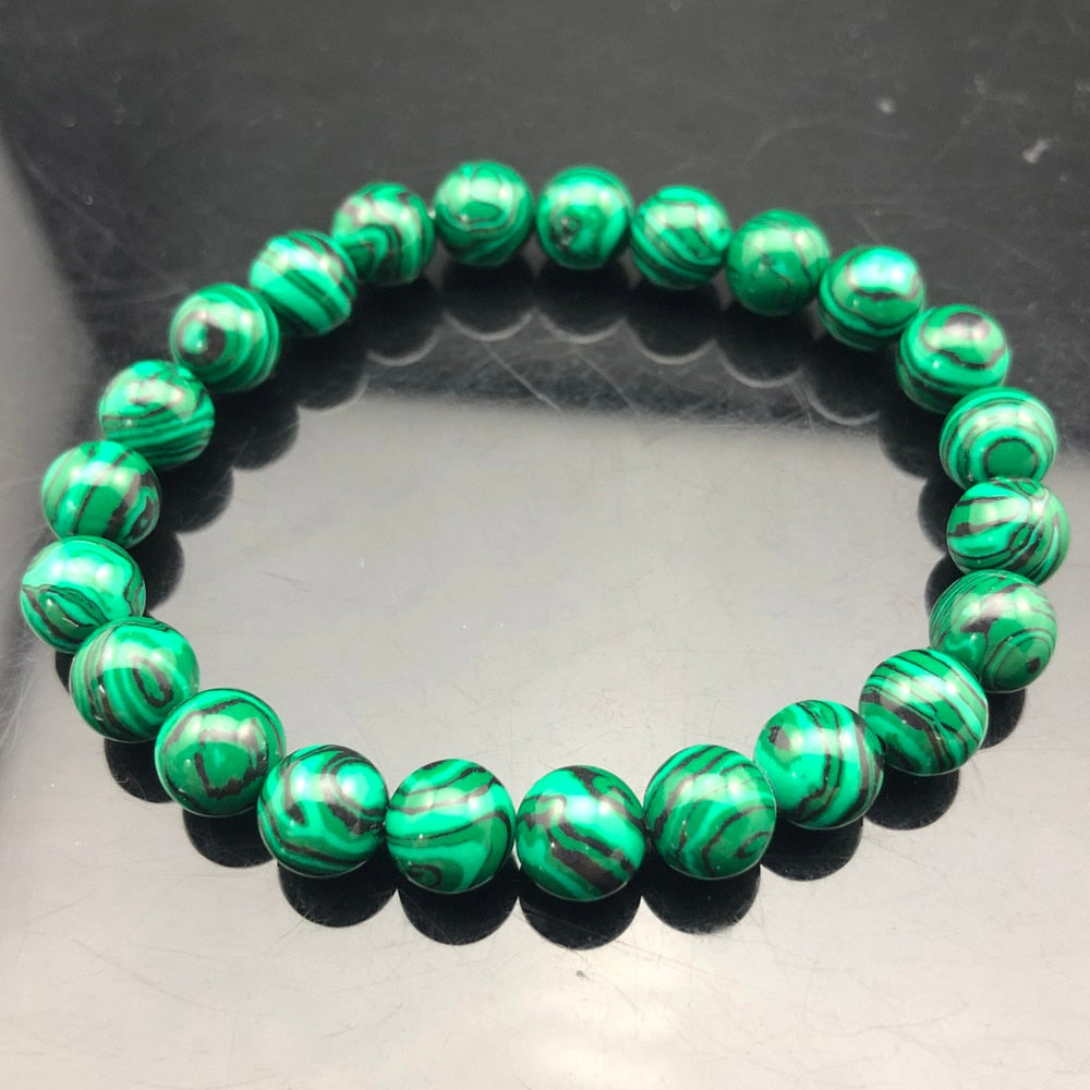 Chakra Quartz Crystal Agate Bracelet Men Natural Stone