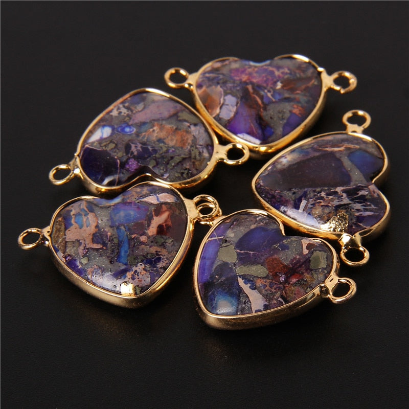New Arrival Natural Stone Crystal Pendant Charm