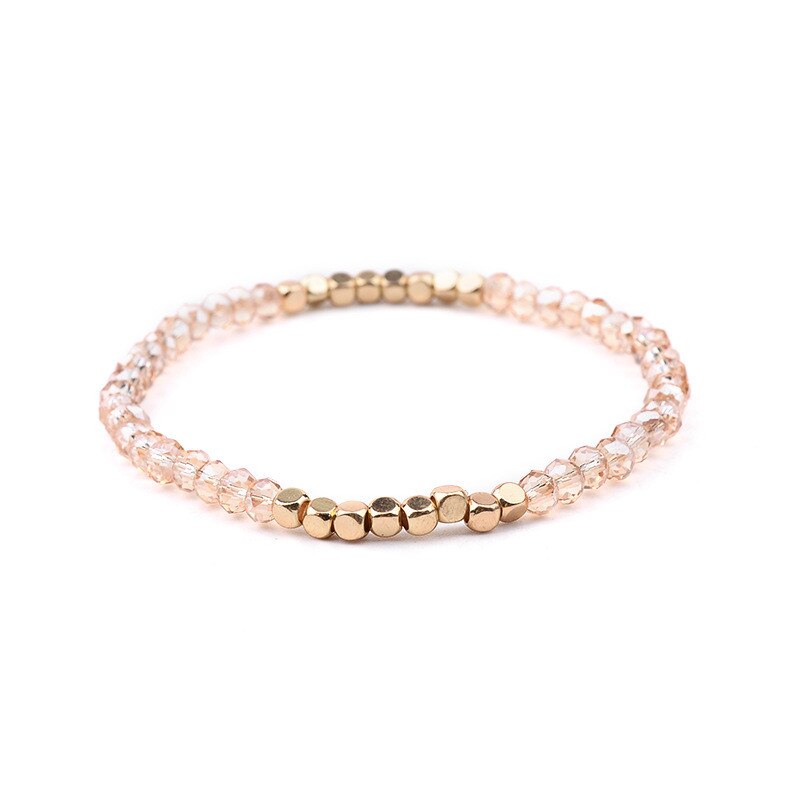 Natural Crystal Bracelets Delicate Beaded