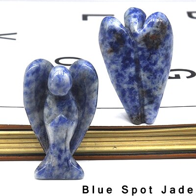 Lucky Angel Figurine Natural Stone And Crystals