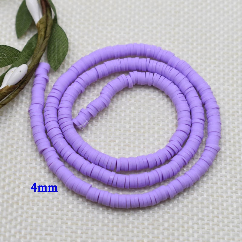 Flat Round Handmade Round Polymer Clay Chip