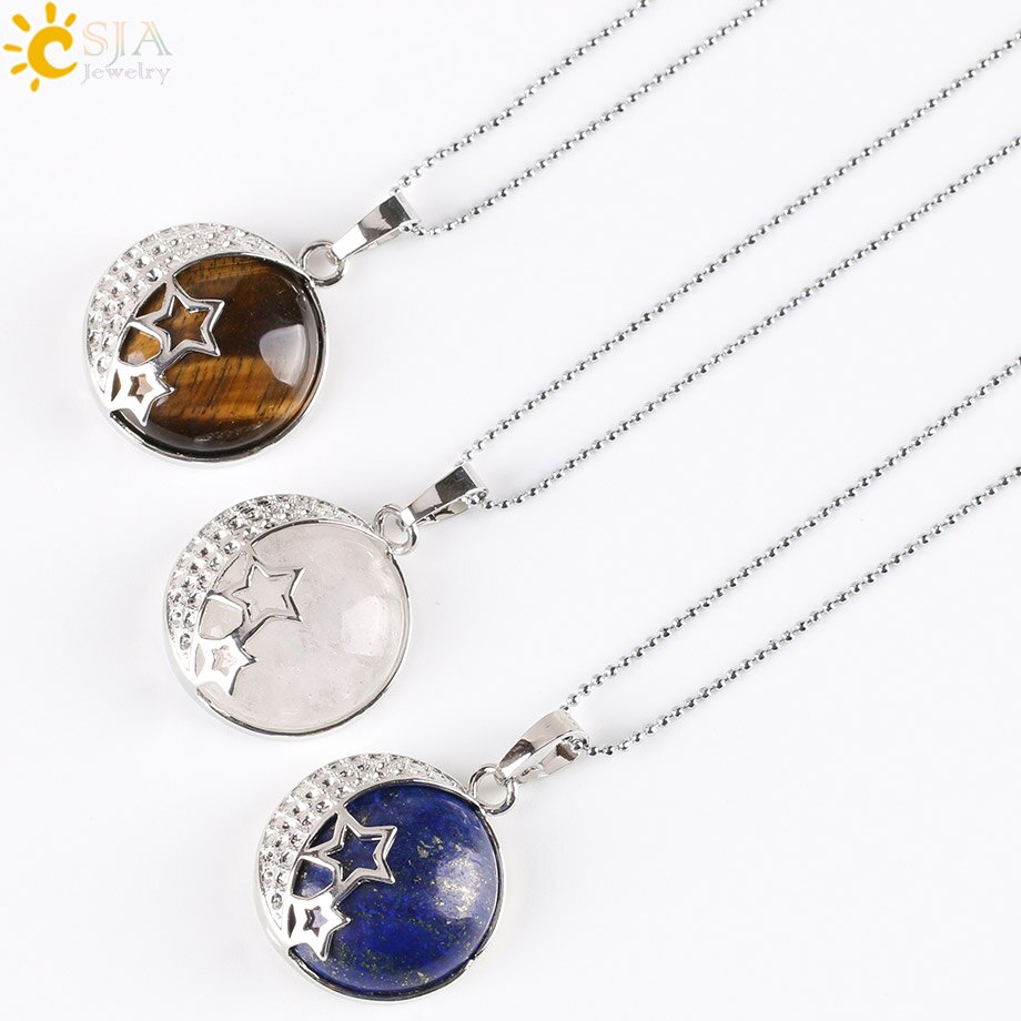 Reiki Chakra Yoga Semi Precious Natural Stone Pendant