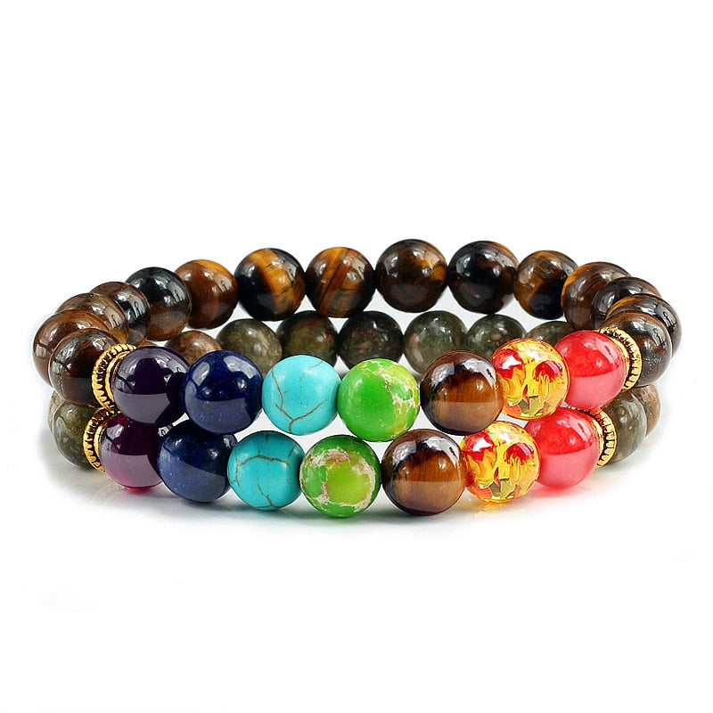 Balance Buddha Reiki Prayer Tiger Eyes Black Beads
